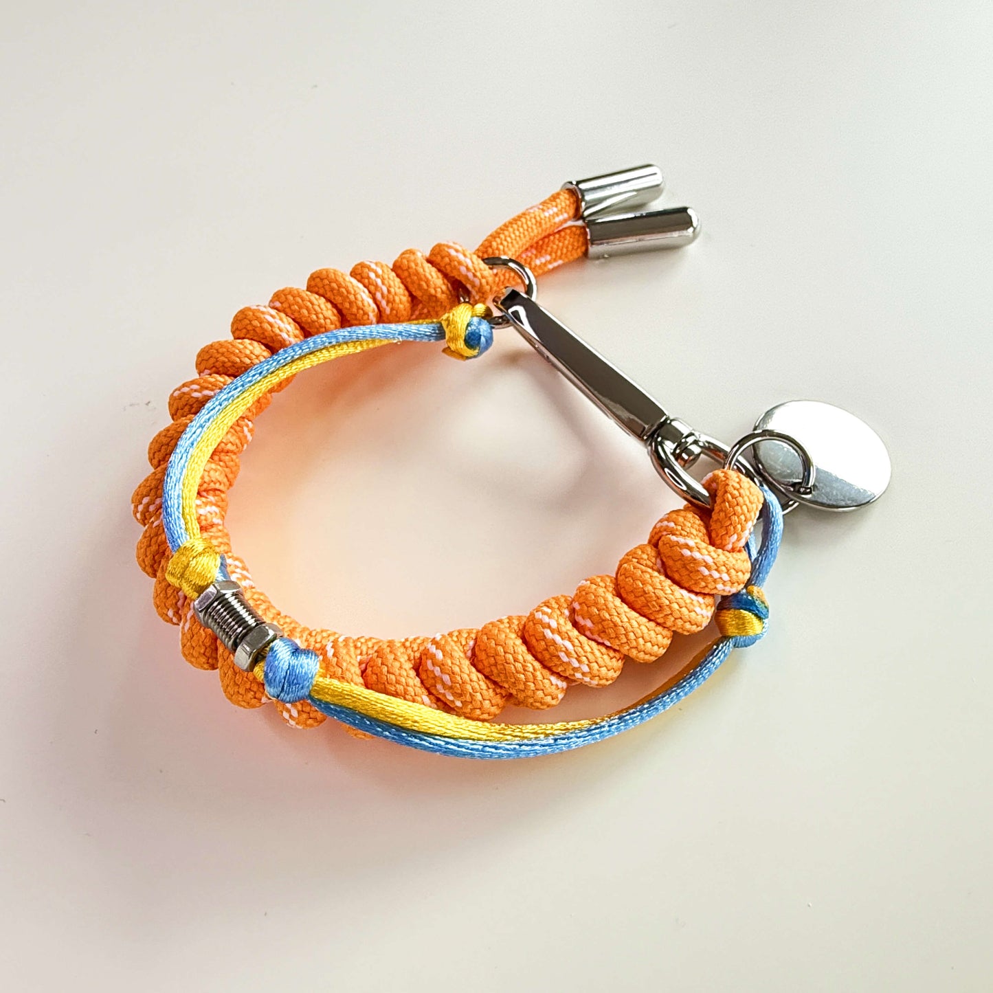 Cebu cord bracelet in orange
