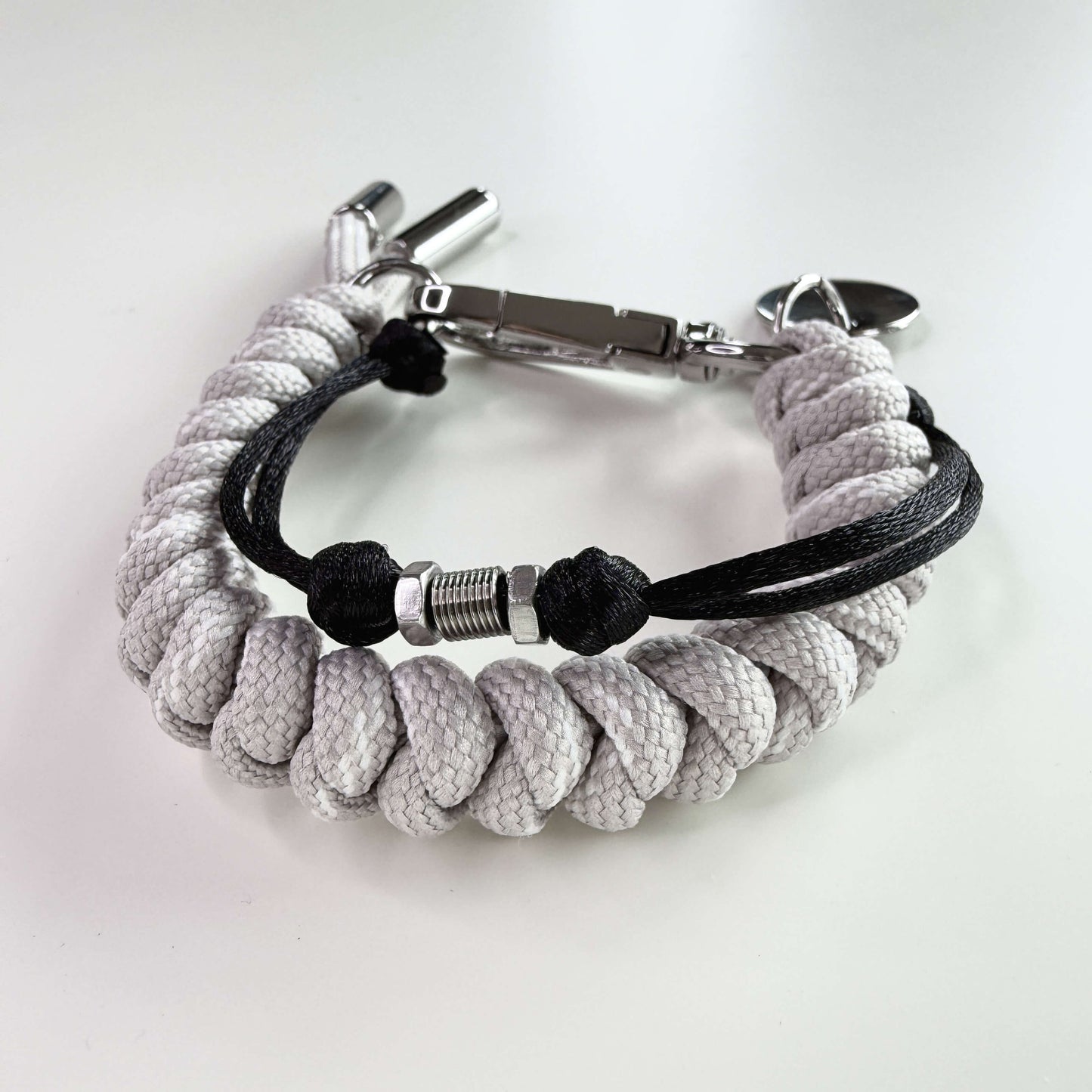 Cebu cord bracelet in white