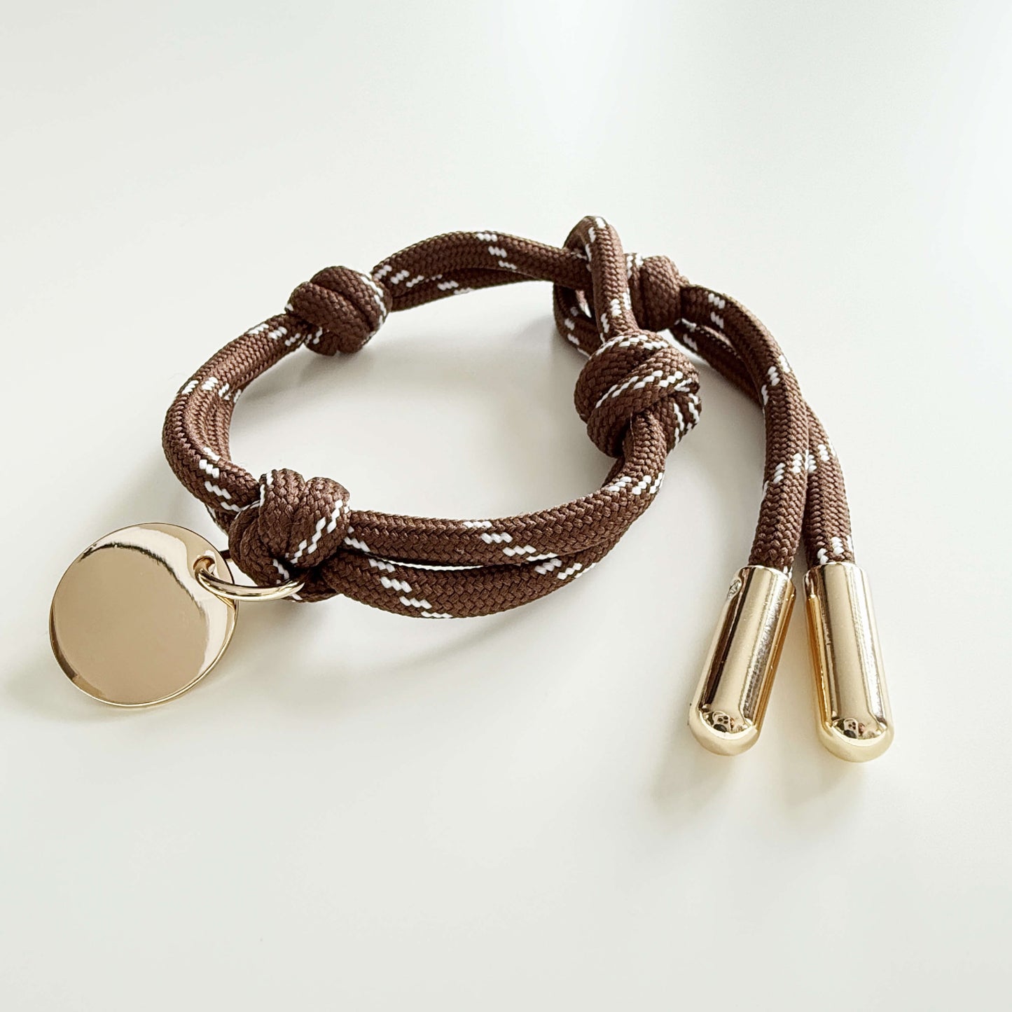 Apo cord bracelet in brown