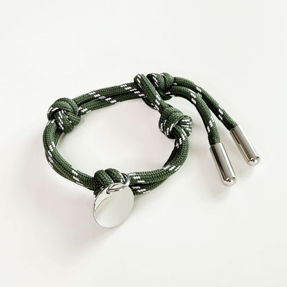 Apo cord bracelet in seaweed