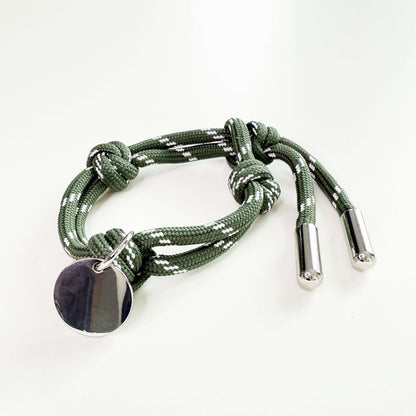 Apo cord bracelet in seaweed