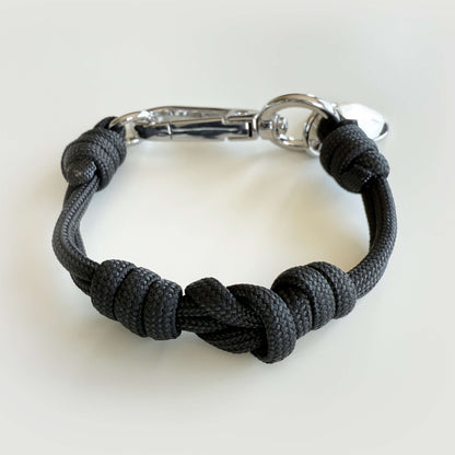 Mapo cord bracelet in black