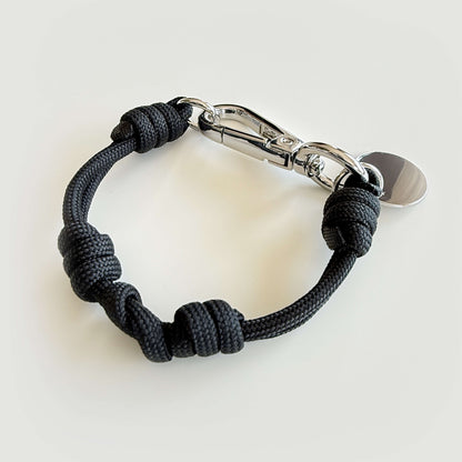Mapo cord bracelet in black