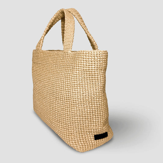 Product image of Marmer’s handmade crochet tote bag.